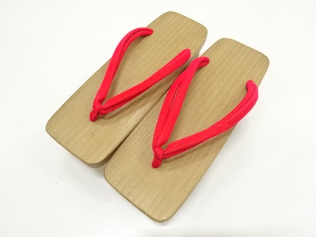JAPANESE KIMONO / UNUSED PAULOWNIA GETA (22.5 CM)